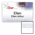 Preferred Vinyl Name Tag Holder w/ No Spin Slot (4"x2 1/2")